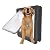 Grestorm Large Dog Door, Magnetic Door for Pets up to 100 lb, 16.9" × 13.9" Doggie Door, Suitable for Interior & Exterior Doors