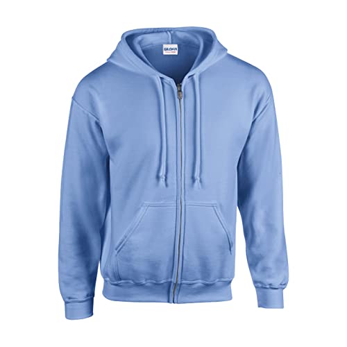 Gildan Heavy Blendâ Full Zip Hooded Sweatshirt Sweatshirt, Carolina Blue, L Unisex Adult, Carolina Blue, L