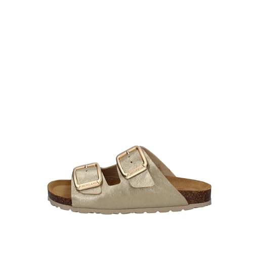 Chaussons pour femmes noirs Grunland SARA CB2242 pantoufles anatomiques à boucles