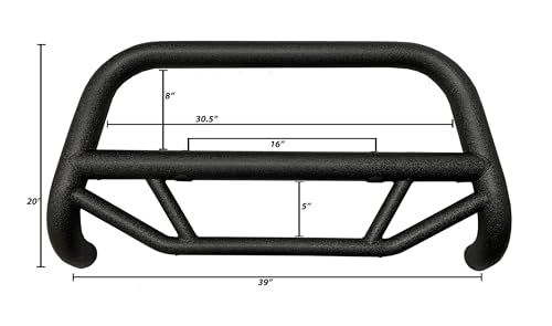 Image of Black Horse Max T Bull Bar Textured Black Compatible with 2007-2021 Toyota Tundra-MBT-MT0212
