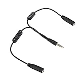 [Facile à utiliser] Profitez de la commodité d'un adaptateur de casque 1 à 2 avec réglage du volume.