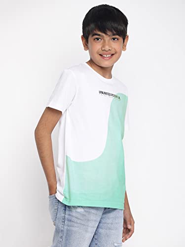 Image of Li'l Tomatoes Boy's Typography Regular Fit T-Shirt