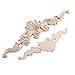 MUXSAM Wood Carved Onlays Appliques, Clear Carving Details Overlay Craft Decals for Cabinet Wall Mantels Dresser Closet Toddler Doll Bed Stairs Door Furniture Decor(4-Pack, 20x5cm/7.9