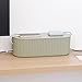 Nineween Green Cable Management Box, Power Strips Hider Cover Under TV and Desk for Home, Office, School Use, Plastic Surge Protector Cover on Floor, Electronics Cord Bin with Lid (Large)