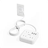 延長コード 2m 電源タップ 薄型プラグ usb たこあしコンセント テーブルタップ TESSAN 9個AC口 3個type-Aポート 電源コード OA タコ足配線 マルチ 一括スイッチ付き 壁掛け 卓上