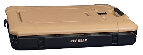 Pet Gear “The Other Door” 4 Door Steel Crate For Dogs/Cats With Garage-Style Door, Includes Plush Bed + Travel Bag, No Tools Required, 3 Models, 3 Colors #TOP4