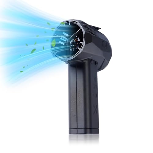 Yoidesu X64 PRO Mini Violent Turbo Fan, Super Powerful Compressed Air Duster Dry Blower, 64mm Duct Fan Brushless Motor Blower, Thrust 1.5kg / s Wind Speed 350km / h, 60W Fast Charging