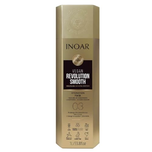 VEGAN REVOLUTION SMOOTH de INOAR 3 Litros - Champu, Tratamiento y Mascara