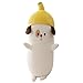Niedlicher Cartoon-Hund Long Shot Kissen Hund Banane Spielzeug Gefüllte Bett Schlafendes Kissen Laimi (Color : Blanco, Size : 80cm)
