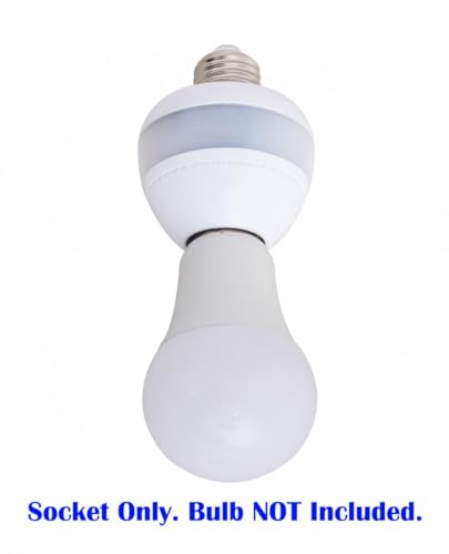 Esenlite EE101WLS Motion Sensor Retrofit Light Socket, Radar Motion Screw Led Cfl Incandescent Bulb Adapter Socket thumb #4