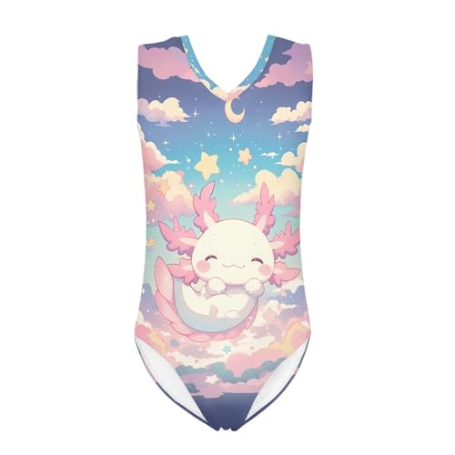 Image of Mumeson Girls One Piece Swimsuits Lightweight V-Neck Swimwear Bathing Suits for Little Girls 3-14 Years
