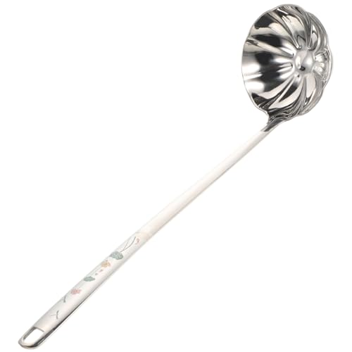 Amosfun Soup Ladle Long Handle Spoon for Serving Soups Salads and Desserts Restaurant Grade Heat Resistant and Safe for Cooking for Home and Professional