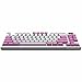 msi Forge GK600 TKL W Violet US - Mechanical Linear SWITCHES - Dye-Sublimated PBT Keycaps, Anti-Slip Base, RGB LED, USB 2.0, Bluetooth, 2.4 GHz - Tenkeyless