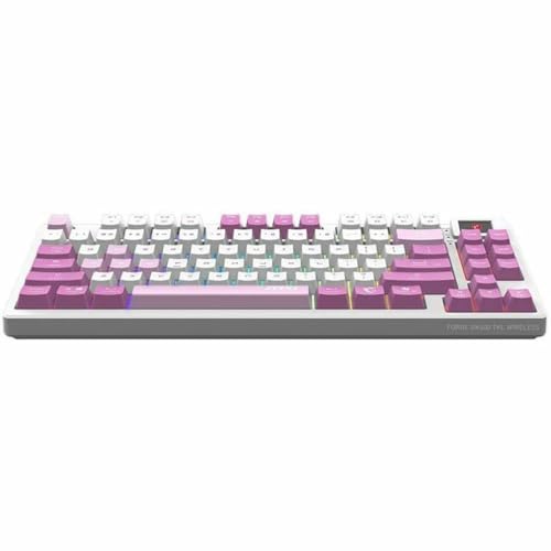 Image of msi Forge GK600 TKL W Violet US - Mechanical Linear SWITCHES - Dye-Sublimated PBT Keycaps, Anti-Slip Base, RGB LED, USB 2.0, Bluetooth, 2.4 GHz - Tenkeyless