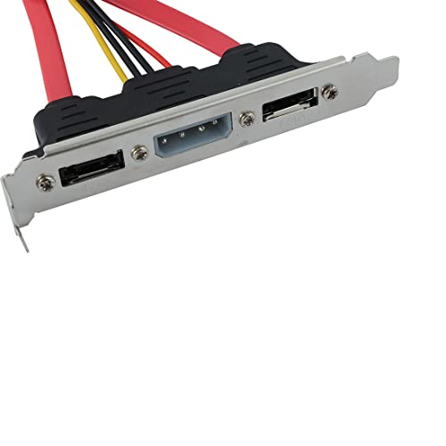 Cable eSATA 4 Pin Power Bracket a SATA 55 cm miniatura 3