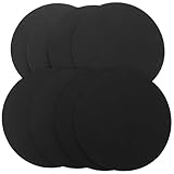 LALAFINA Cartón Mandala Redondo Negro 15 CM 8 Piezas de Papel Kraft Grueso para Manualidades Tablero de Dibujo DIY para Pinturas Mandalas y Decoración Artística