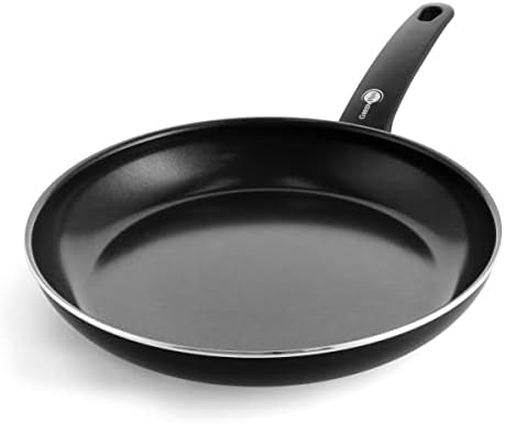 GreenPan Cambridge Healthy Ceramic Non-Stick 24 cm & 28 cm Frying Pan Set, PFAS-Free, Induction, Dishwasher Safe, Oven Safe, Black