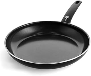 GreenPan Cambridge Healthy Ceramic Non-Stick 24 cm & 28 cm Frying Pan Set, PFAS-Free, Induction, Dishwasher Safe, Oven Safe, Black