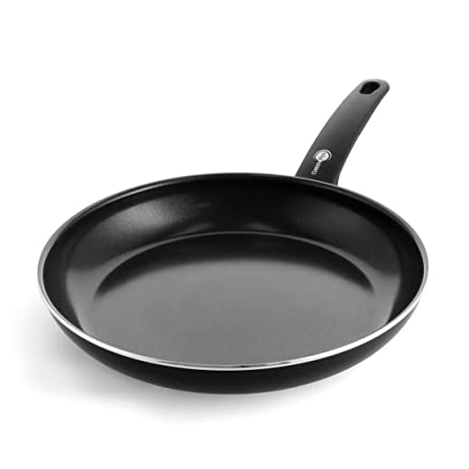GreenPan stekpanna, non-stick keramisk köksredskap, alla hällar + induktion, ugn- och diskmaskinsäker - Ø 30 cm, svart