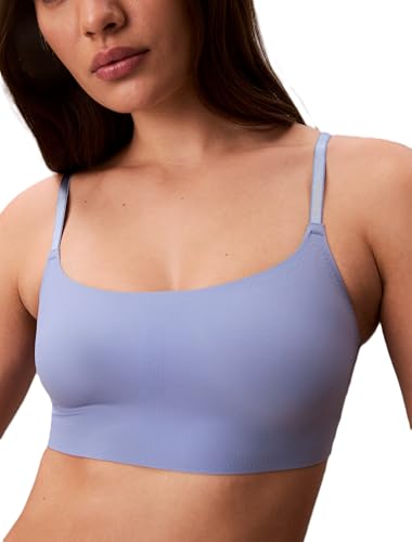Image of Calvin Klein Women's Invisibles Comfort Seamless Adjustable Skinny Strap Bralette Bra