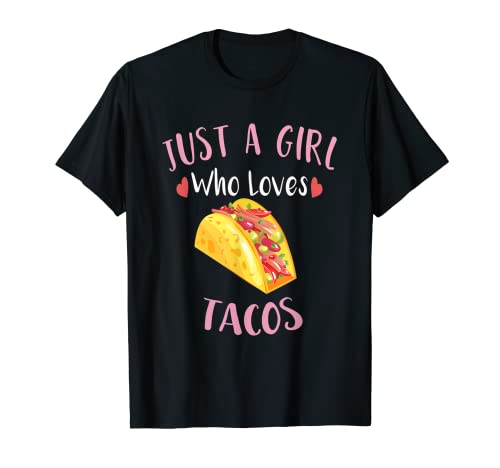 Lustiges Cinco De Mayo T-Shirt Just a Girl Who Loves Tacos T-Shirt