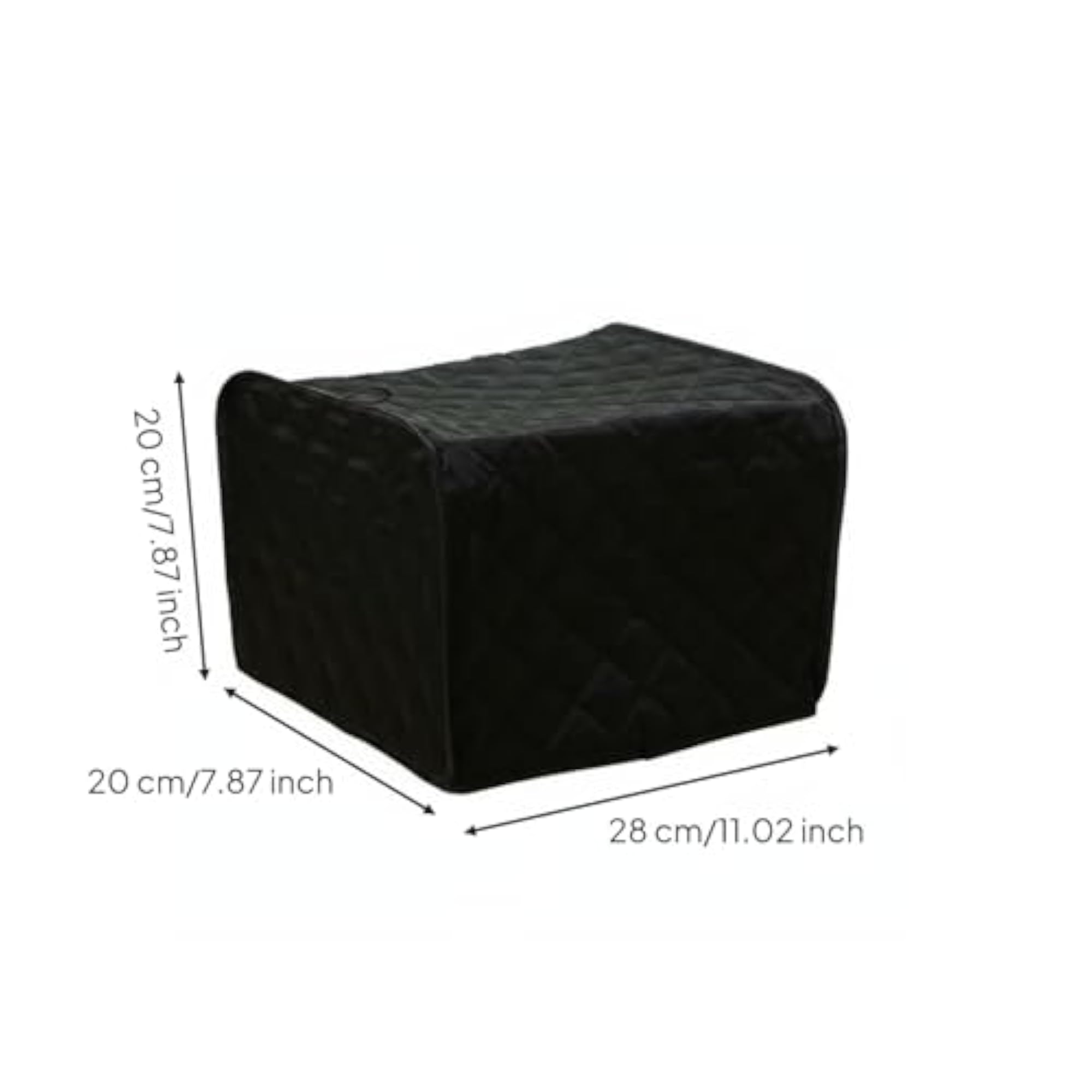 Waterproof Quilted Blender Cover with Pocket, Black
