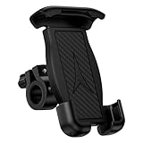 FiveBox 1Pack Bike Bicycle Cell Phone Holder, Biking Cycle Handlebar Smartphone Mount for Ebike, Road Bike, Mountain Bike, Electric Scooter, Motorcycle, Comapatible iPhone, Samsung