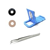Back Camera Lens Glass w Adhesive for HTC U11 Life T-Mobile + PHONSUN Portable Cellphone Holder + Tweezer