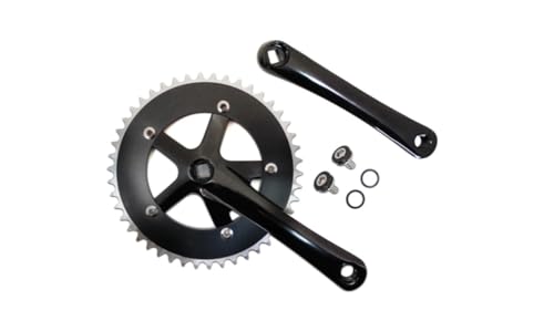 Pédalier vélo 46 dents anti-torsion en aluminium pour remplacer votre manivelle