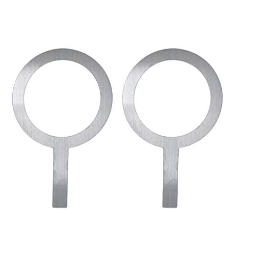 Hemoton Expresso Coffee Cup 2pcs Coffee Stencils Latte Art Stencils Coffee Stencils for Coffee Decorating Cookie Icing Cake Cupcake Decor (98 Calibre) Espresso