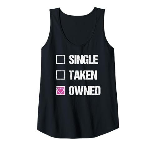BDSM Owned Dom Owner Submissive Kink Feet Owner Sex Slave Tank Top, Women, Black, Small