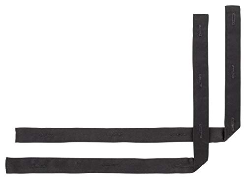 DESERMO Knopfleisten Sets schwarz und weiss, wahlweise mit Kugelknöpfen I Zubehör Set für alle gängigen Kochjacken (Knopfleisten schwarz)