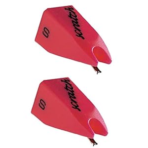 ORTOFON Stylus Scratch (Paire) 2 Styles de Rechange Originaux pour têtes « Om Scratch » et « Concorde Scratch »