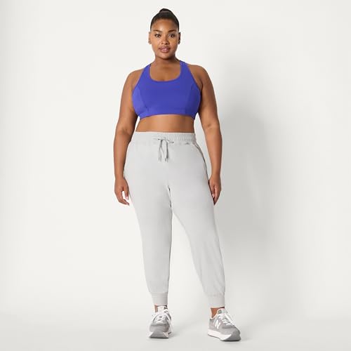 Amazon Essentials Women's Athletic Soft Performance Lightweight Stretch Workout Jogger Sweatpants, Moisture-Wicking, Space Dye Dove, X-Small - image 6
