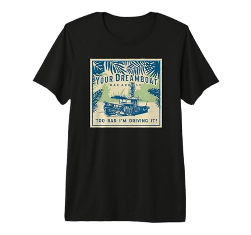T-shirt Disney Jungle Cruise Your Dreamboat imprimé en coton premium pour adulte