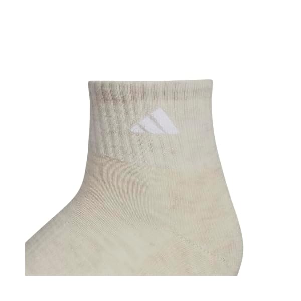 adidas Women's Ankle Socks, Athletic Cushioned Quarter Fit, 6-Pack, Durable, Comfortable, Cooling, with Compression - Image 2