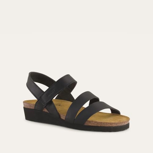 Image of NAOT Kayla Women's Sandals - Supportive 3-Strap Design with Backstrap, Cork & Latex Footbed - Arch Support - Travel-Friendly Comfortable Walking Sandals for All-Day Wear