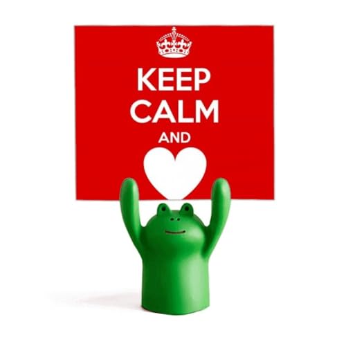 Support mémo avec citation Keep Calm and Love Rouge pour ranger vos notes