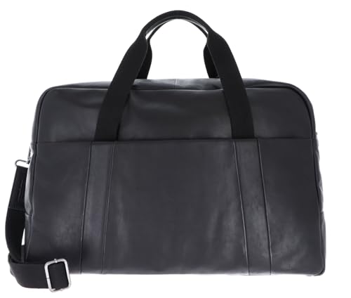 Sac de voyage en cuir Leonhard Heyden Hamburg 7086 d'exception noir