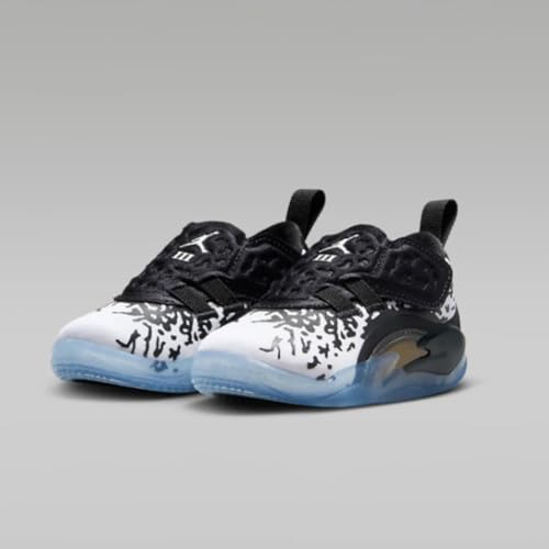 Nike Zion 3 Baby/Toddler Shoes (DV3868-018, Black/Laser Orange/Citron) Size 72