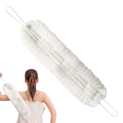 Exfoliador de Espalda,Esponja Exfoliante 2 en 1 | Esponja Frotadora Con Asas De Cuerda Limpiador Corporal Para Mujeres Niñas Niños Hogar Viaje Spa Eliminación De Piel Muerta