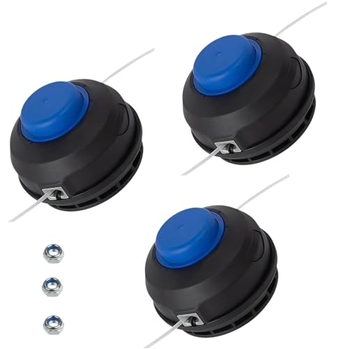 3 Pack KLS124-03 Replacement Trimmer Head Fit for Kobalt 24V String Trimmer Compatible with KST 1124B-03 KST 2024A-03 KST 2224B-03 KST 4024A-03 KST 4024AB-03 Pre-Wound with 0.080 16ft Dual Line