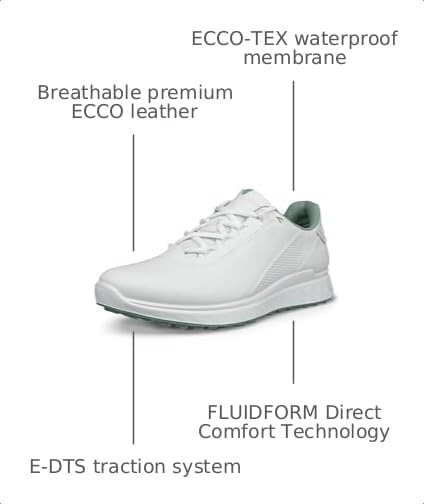 Image of ECCO Golf S Casual Lace Waterproof Golf Shoe