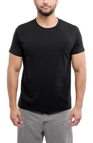 Generic Men's Cotton T-Shirt Pack of 2, Black & White - Image 4