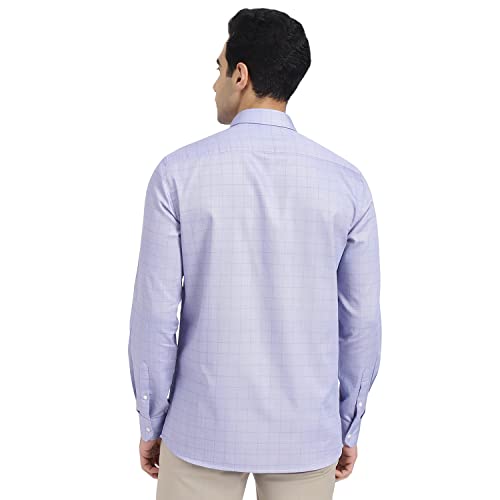 Image of Arrow Men Slim fit Cotton Printed Long Sleeves Cutaway Collar Shirt