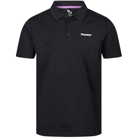 Stromberg Men's Black Golf Polo Shirt Cover