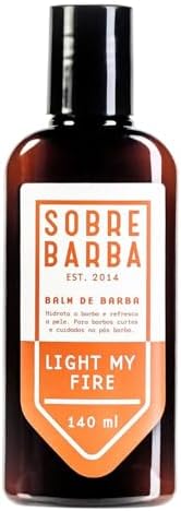 Balm de Barba Light My Fire, Sobrebarba, Laranja, 140 Ml
