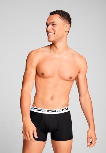 PUMA Everyday Multi Logo Boxer 2 Units M, Schwarz, M – Ansicht 3