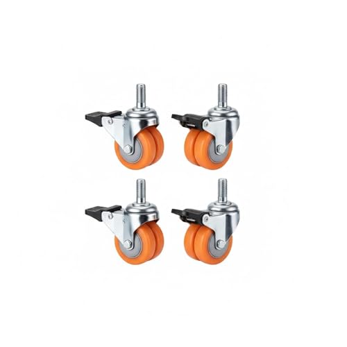 Roulettes doubles robustes M12 : qualité premium pour meuble lourd