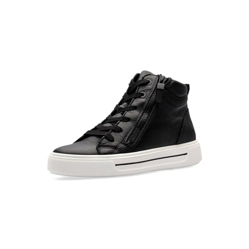 ARA Damen COURTYARD Mid-cut Sneaker, SCHWARZ, 42